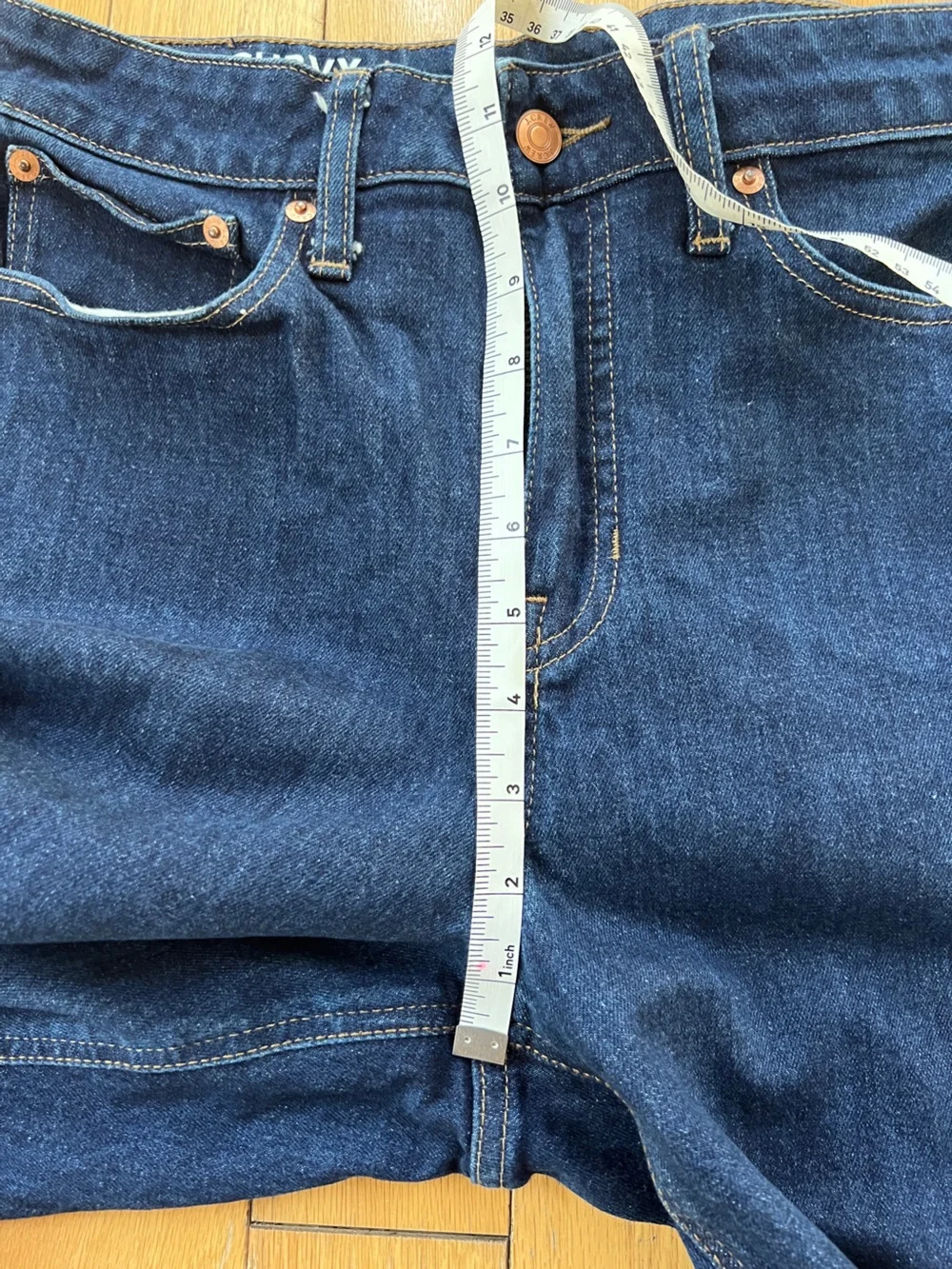 J. Crew Dark Indigo Straight Leg Jeans